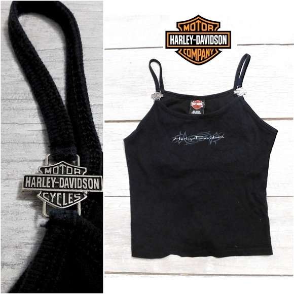 Harley-Davidson Tops - HARLEY DAVIDSON TANK WITH METAL EMBLEM STRAP ACCNT